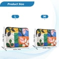 thumbnail image 4 of FORMRS 13-13.3 inch Laptop Sleeve Case Soft Carrying Quilted Computer Bag Cover, Abstract Plants, 4 of 7