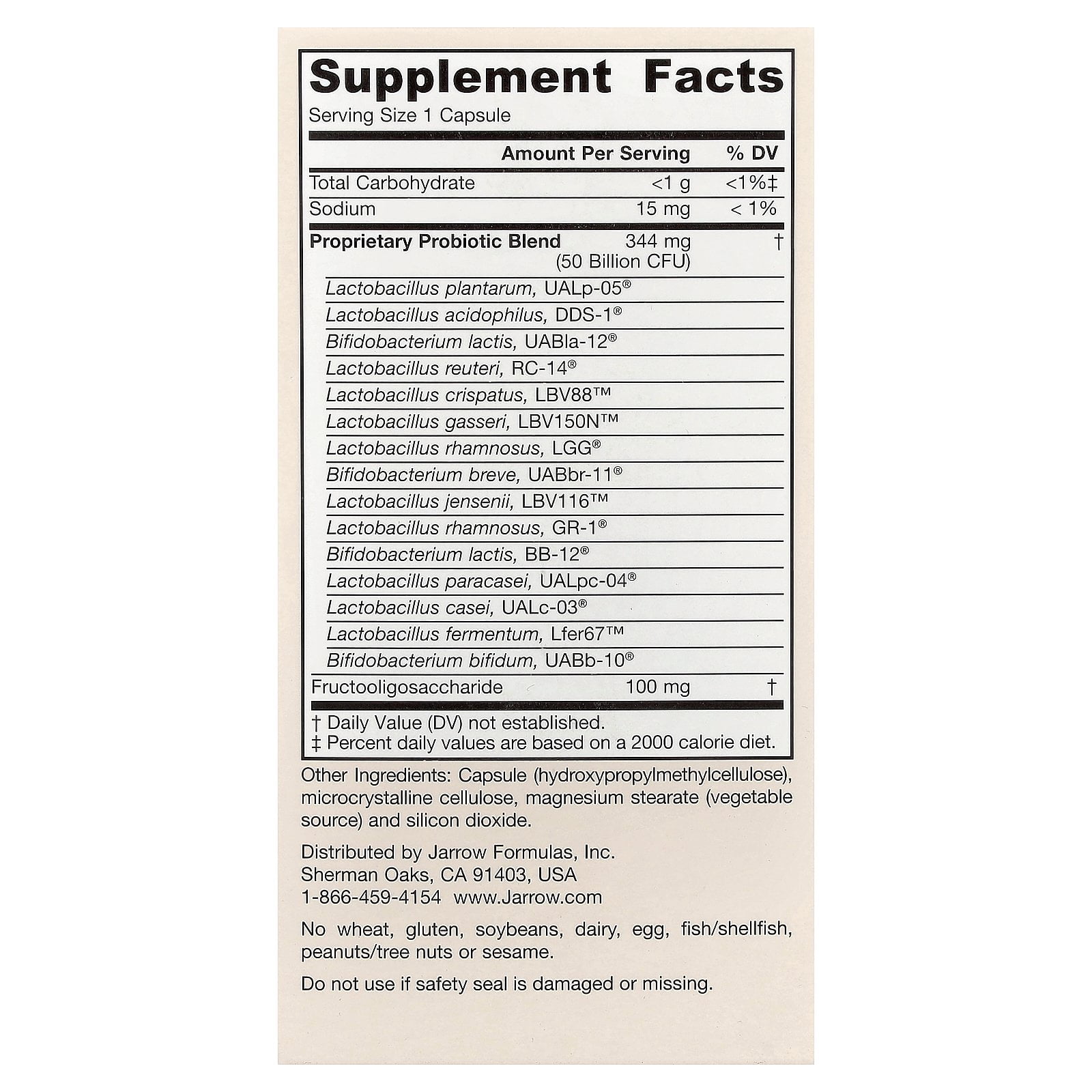 Jarrow Formulas Fem-Dophilus® Ultra, 30 Veggie Capsules