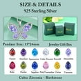 thumbnail image 5 of Blaniy Women Butterfly Necklace 925 Sterling Silver June Birthstone Pendant Created Gemstone Jewelry Gifts for Women, 5 of 5