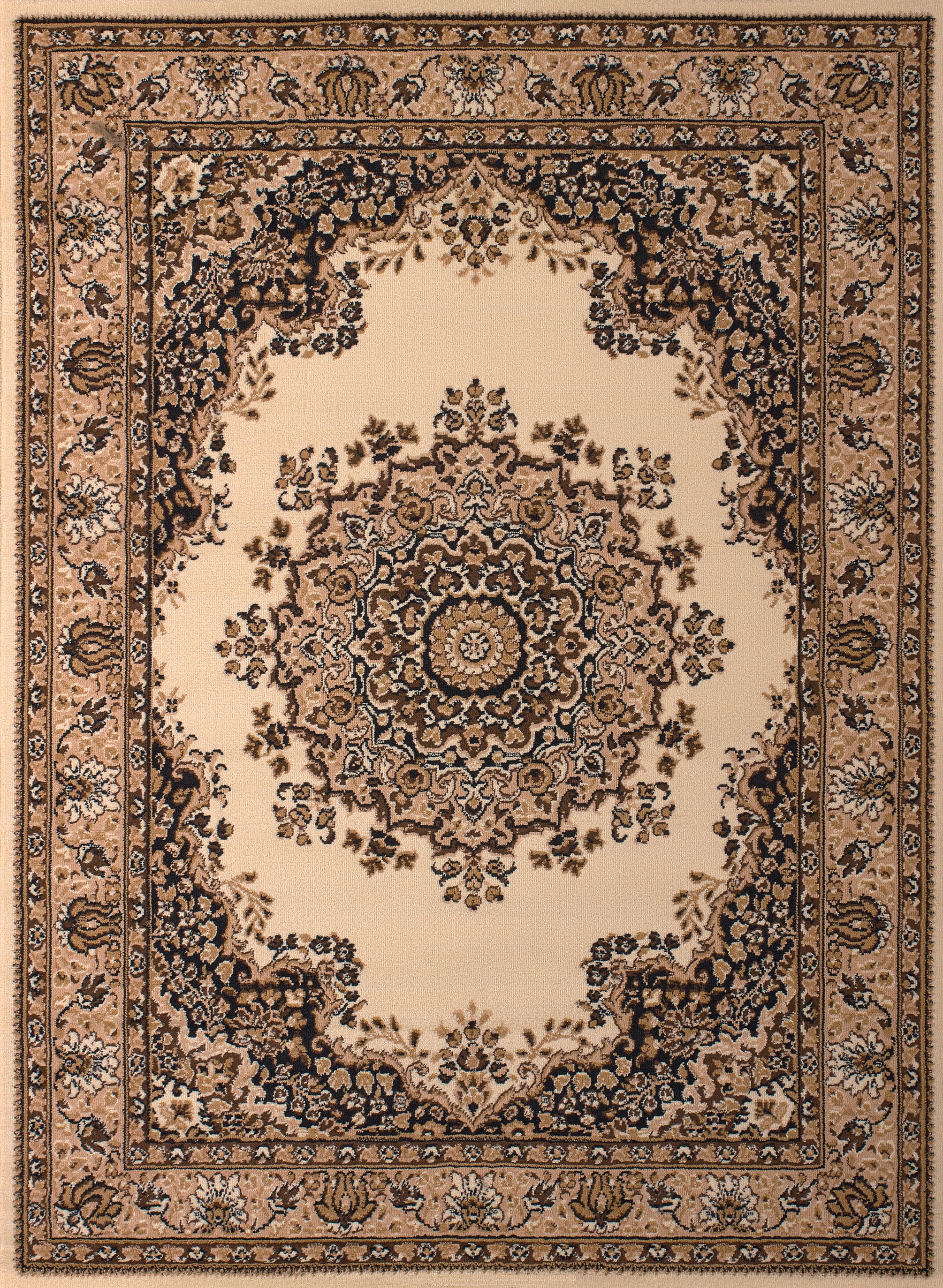 United Weavers Plaza Felicity Accent Rug, Medallion Pattern, Ivory, 1'11" X 3'3"