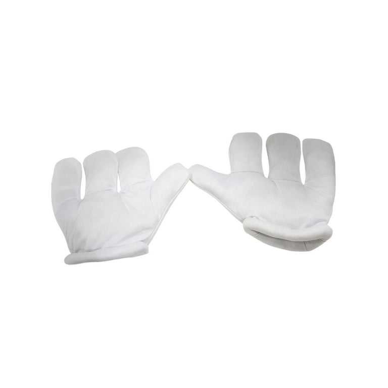 Cartoon Hands Small Child Gloves White Oversize Giant Big Style