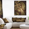 thumbnail image 1 of Fleur Fractale Rouge Marron Symmétrique - Impression sur Toile Florale, 1 of 3