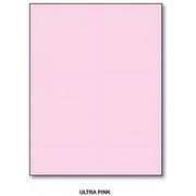 Mohawk BriteHue Bright Color Paper | Ultra Pink | 24lb Bond / 60lb Text Paper | 8.5" x 11" (Letter Size) | 100 Sheets Per Pack