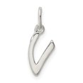 thumbnail image 3 of FB Jewels Sterling Silver Initial V Pendant, 3 of 3