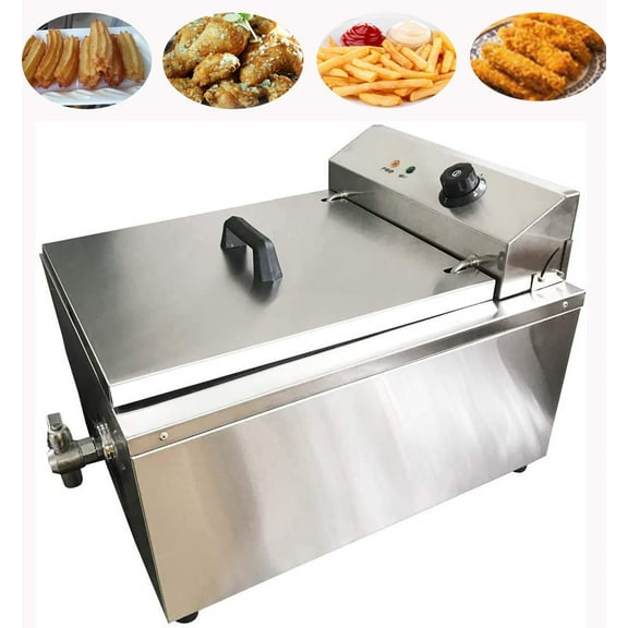 PreAsion Cake Fryer 2 Ring Funnel Molds Single-cylinder Countertop