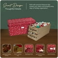 thumbnail image 4 of Covermates Adjustable Ornament Storage Box  – 128 Short Ornaments – (4) 3-Inch Trays, 4 of 7