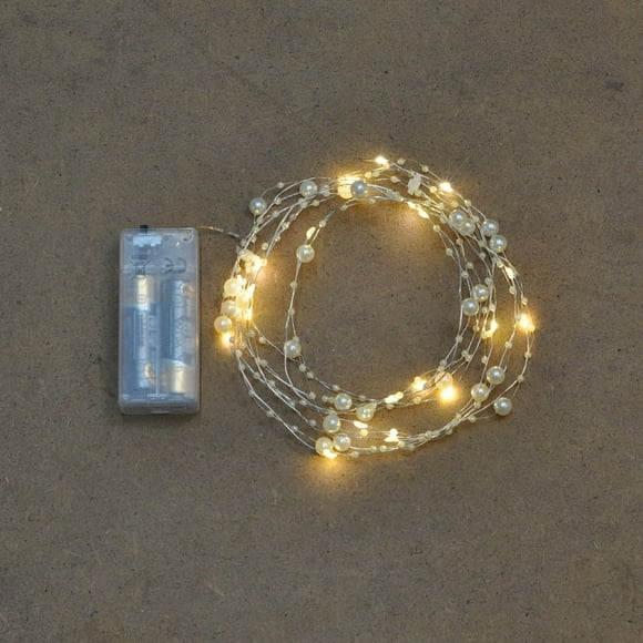 Cadena de perlas artificiales para velas flotantes, cadena de perlas falsas, guirnalda de perlas para fiesta, decoración para jarrones, centro de mesa de boda, decoración para fiesta de Navidad