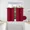 BURGUNDY, variant on Gorgeous Home Linen 2pc Set Versatil Short Curtain Grommet Thermal Blackout Window Tier Unlined Panels 28"x36" Each Piece Solid Color Black