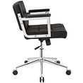 thumbnail image 4 of Modway Finesse High Back Modern Vinyl Office Chair in White Finish, 4 of 6