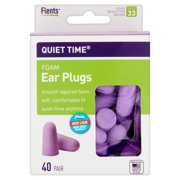 Flents Quiet Time Comfort Foam Earplugs, 40 Pair