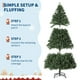 thumbnail image 5 of Towallmark Árbol de Navidad Artificial Ultragrueso de 7,5 Pies con Soporte Plegable y 1450 Puntas de Ramas, Color Verde, 5 of 8