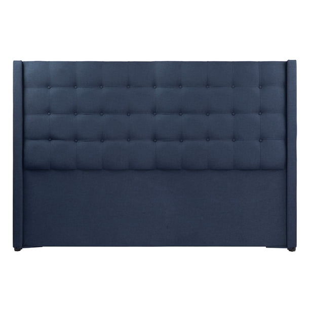 Cabecera King Size Trinity Bruks Azul Marino