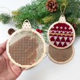 thumbnail image 4 of Christmas Wooden Cross Stitches Kits for Wooden Crafts Christmas Ornament, Christmas Tree Decorations, 4 of 5