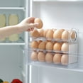 thumbnail image 6 of Ongmies Flippable 3-Layer Egg Holder for Refrigerator – Large Capacity Clear Acrylic Egg Storage Container, Side Door Organizer, Holds 30 Eggs, 6 of 6