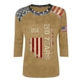 thumbnail image 3 of DHFJKG Women 4Th Of July T Shirt 250Th Anniversary USA 3/4 Sleeve Shirts 1776-2026 United States Top, 3 of 3