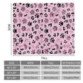 thumbnail image 6 of Sowide Leopard Print Blanket, Pink Cheetah Print Blanket, Soft Fleece Flannel Paw Print Hearts Blanket, Cozy Warm Blanket Throw, Lightweight Fuzzy Plush Gifts for Women Adults, for Nap Couch(40"x50"), 6 of 8