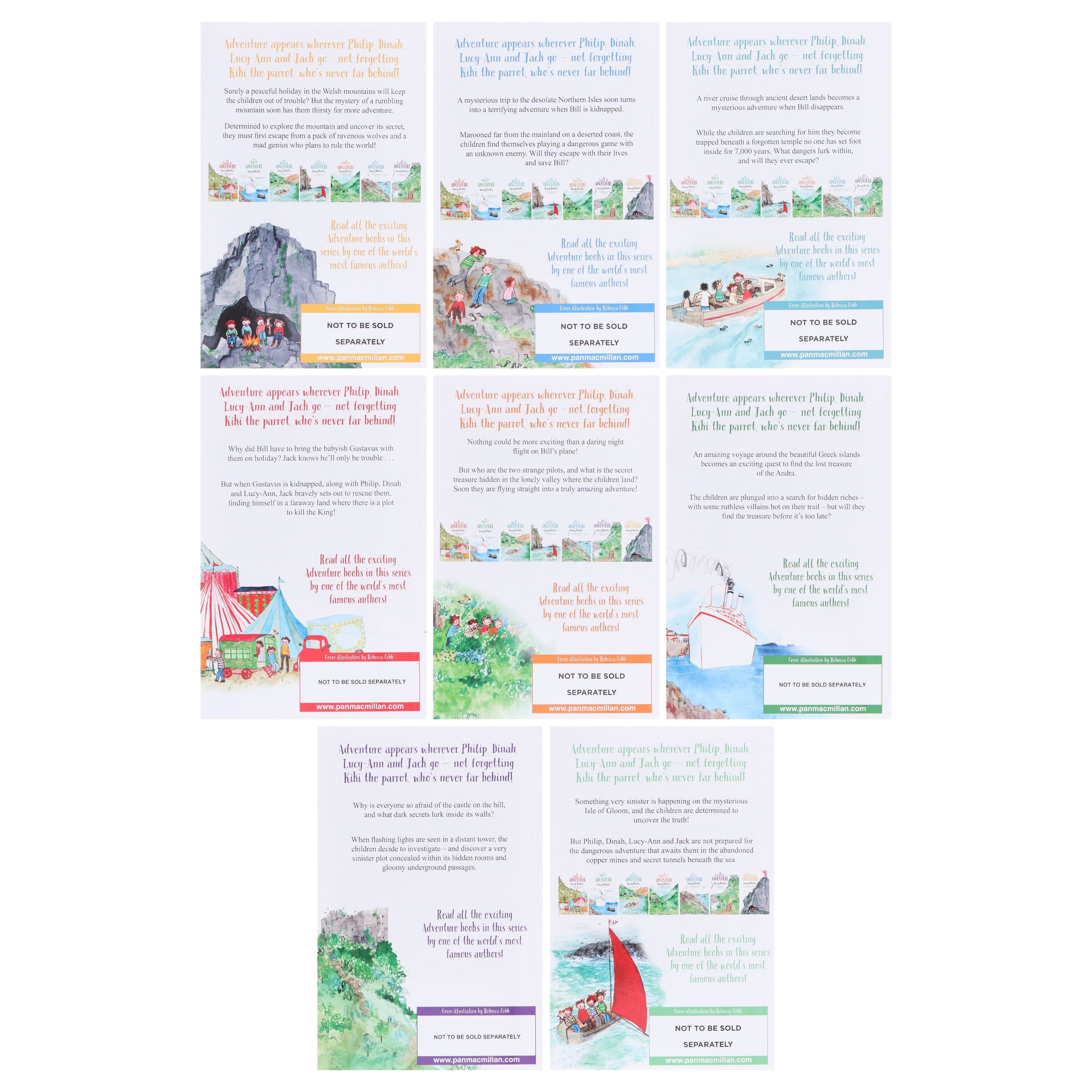 Enid Blyton Adventure Series 8 Books Box Set - Ages 9-14 - Paperback