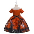 thumbnail image 2 of Girls Kids Halloween Witch Dress with Hat Smooth Princess Skirt Dress up, 2 of 7