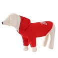 thumbnail image 5 of harmtty Pet Sweatshirt Soft Warm Hooded Winter Cat Dog Clothes Christmas,Red, 5 of 8