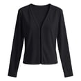 thumbnail image 6 of COMVALUE Cardigan Sweaters for Women Trendy Button Down Open Front Cardigans Lightweight Long Sleeve Fall Outfits Clothes Black XL, 6 of 7