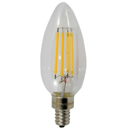 Sunlite 80635-SU Antique Filament LED 4W 2700K E12 Chandelier Light ... Sunlite 80635-SU Antique Filament LED 4W 2700K E12 Chandelier Light ...