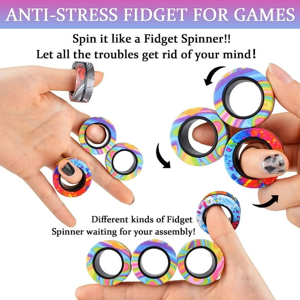 Magnetic Bar Fidget Toy Adult Stress Relief Magnet Antistress Fingertip Toy  Gift