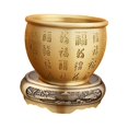 thumbnail image 4 of Cuenco de latón Feng Shui Soledad, 4 of 10