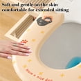 thumbnail image 4 of Eva Toilet Seat Cover, Cat Patterns Travel Portable Toilet Mats, Washable Reusable Toilet Seat Cushions Pasted Toilet Pad Yellow, 4 of 6