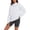 White, variant on YVNAURA Mock Neck Sweatshirts for Women Oversized Drop Shoulder Long Sleeve Pullover Tops Side Slit Loose Fit Cozy Fleece Casual Work Fall Winter Tunic Shirts, Beige,L