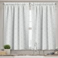 thumbnail image 2 of Ambesonne Grey and White Valance & Curtain, Vintage Circles, 55"x24", Warm Taupe White, 2 of 6