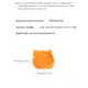 thumbnail image 5 of 1pc Pet Bowl For Cats And Dogs, Cat-Shaped Food Bowl, Teddy, Etc., 5 of 5