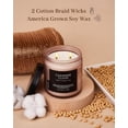 thumbnail image 3 of M&SENSE Cashmere Cloud - Jasmine & Wood Scented Candle, 11.6oz Natural Soy Wax Candle for Bathroom Bedroom, 70 Hours Burn Time Highly Scented Candle, 2 Wick Aromatherapy Candle Gift for Holiday, 3 of 7
