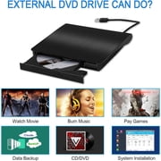 External CD DVD Drive with USB 3.0 Portable DVD/CD+/-RW Player Burner for Laptop PC Mac HP