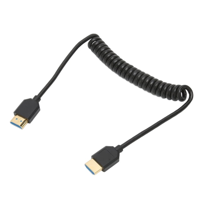 Interfaz multimedia HD Cable en Espiral HD, enchufe y reproducción de alta resolución Interfaz Cable multimedia de resorte de alta Velocidad para TV HD para Caja Superior