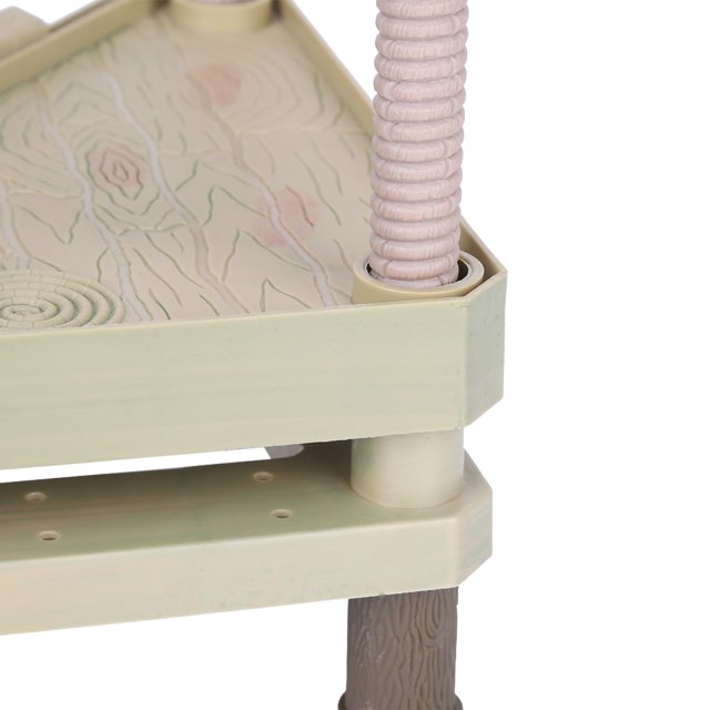 Basking Platform, Aquarium Reptile Pier Pier With Textured Ladder Ramp, Terrarium Ornament For Small Reptile Pets Sun Bathing Resting Play