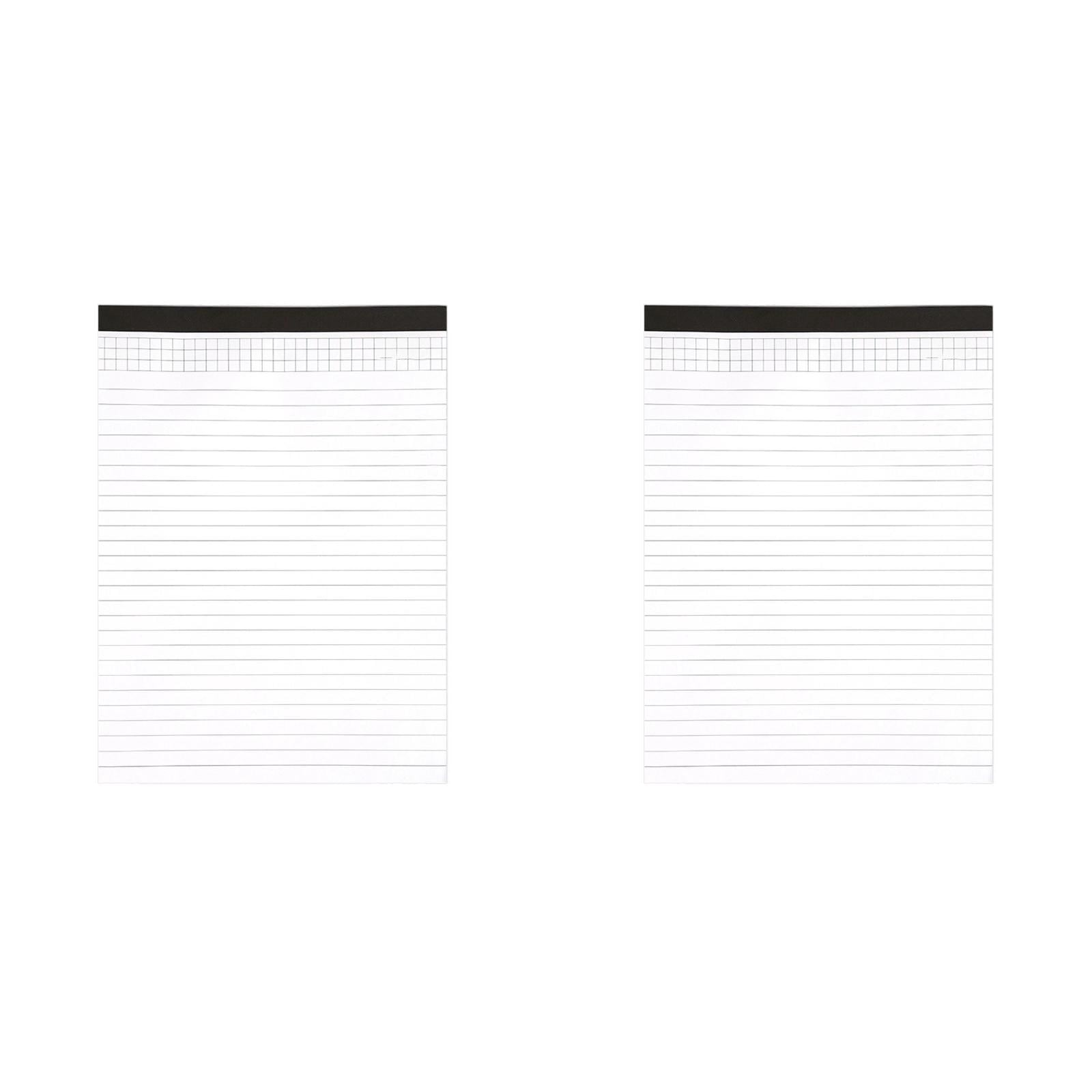 8 X 11 Inches Lined Note Pads, Wide Ruled Memo Notebook, Perforated Legal Pad, Ink-Proof Paper for Ballpoint And Gel Pens, Professional, scholar, And Staff Supplies, 2 Notebooks