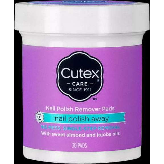 CUTEX REMOVER ROUNDS 30CT