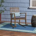 thumbnail image 2 of Noble House Colmena Outdoor Acacia Wood Rocking Chair in Gray, 2 of 12