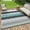 BL-Colorful & Blue, variant on SIXHOME Outdoor Rug 5'x8' Waterproof Patio Rug Reversible Indoor Outdoor Rug Lightweight Plastic Straw Rug for RV Camping Deck Balcony Boho Porch Decor Beige and Brown