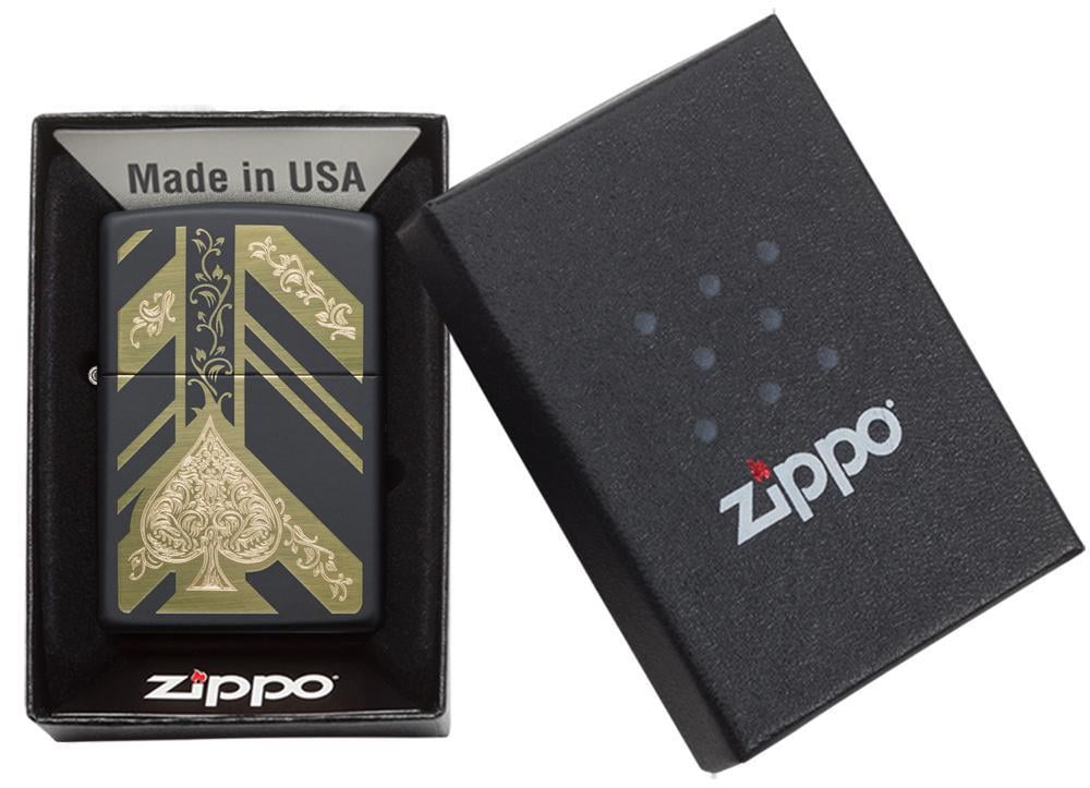 Zippo Lighter, Las Vegas, Dead Man's Hand - Brushed Chrome 80988
