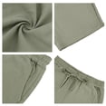 thumbnail image 6 of GrmtClth Linen Shorts for Men Casual Elastic Waist Drawstring Short Loose Fit Summer Vacation Beach Shorts Classic Fit Stretch Outdoor Golf Shorts with Pockets Green L, 6 of 7