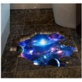 thumbnail image 3 of Jinsinto 1pc Blue Cosmic Galaxy Removable PVC 3D Wall Sticker Wall Decal, 3 of 5