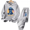 thumbnail image 3 of Nueva sudadera con capucha de Stitch para niñas, sudadera de otoño e invierno, jerseys Harajuku de manga larga, sudadera con capucha informal de la serie Disney Stich, 3 of 5