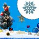 thumbnail image 5 of Naiovety 12 piezas de decoración de copo de nieve de Navidad portátil para interiores de oficina, decoración de dormitorio, adorno de banquete de Kits de decoración para fiestas Azul claro Naiovety JR0778-04, 5 of 6