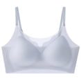 thumbnail image 3 of Jinhomg Soft Bralettes for Women Soft Touch Workday Layering Wirefree Bralette No Print Pullover Style for Everyday Casual Wear, Soft Support, for Smooth Styling Blue XL, 3 of 6