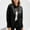 Black jacket for women, variant on Usmixi 2023 Winter Womens Leather Coat Bomber Jacket for Women Fashion Stand Collar Zip up Faux Leather Jacket Plus Size Casual Solid Long Sleeve Lightweight PU Outwear with Pocket Up to 65% off