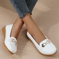 thumbnail image 6 of RUIYANQI Women's Square Toe Ballet Flats - Metal Accent Slip - On Shoes, Trendy Casual Walking Footwear, Comfortable Low - Heel Loafers, Stylish Party Dress Shoes, 6 of 8
