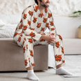 thumbnail image 6 of KLL Snake Around Heart Sleepwear Mens Flannel Pajamas,Long Cotton Pj Set, 6 of 7