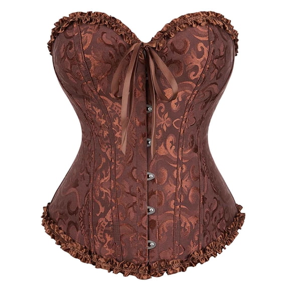 UPPADA Denim Corset Top for Women On Sale,Womens Corset Tops Steampunk Corset Lace Up Top Overbust Corset Floral Corset Top Corset Bustier Top Cute Underbust Corset Top