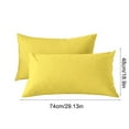 thumbnail image 3 of Ke1Clo Cooling Pillow Cases Queen Size Set of 2, Soft Brushed Microfiber Breathable Cooling Pillow Case for Hot Sleepers with Envelope Closure, Yellow Pillow Cases, 3 of 6